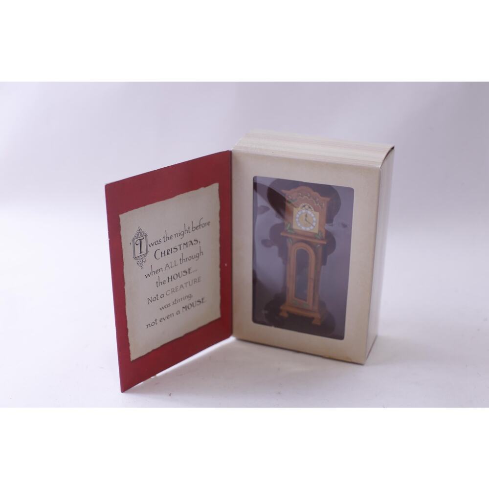 Grandfather Clock, Keepsake Ornament, Hallmark, Night Before Christmas Series